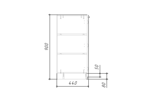 Тумба Лорена Пакс-3 Графит - фото 6
