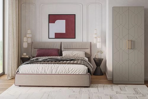 Шкаф распашной Дольче-2 МДФ Мокко - фото 1