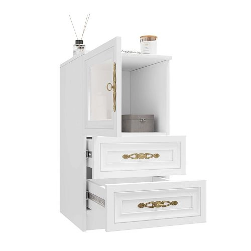 Тумба прикроватная Карлос-014 Белый - фото 4