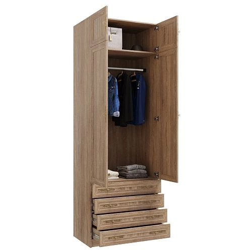 Шкаф распашной Карлос-030 Дуб Сонома - фото 4