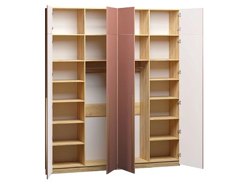 Шкаф распашной с антресолью Микос МДФ-4 Шарли терракота - фото 2