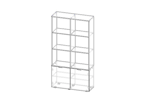 Стеллаж Салерно 2 Кашемир - фото 4