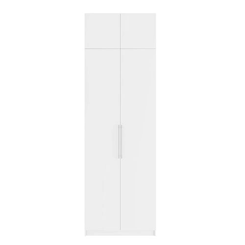 Шкаф распашной Калифорния-2 с антресолью Белый - фото 4