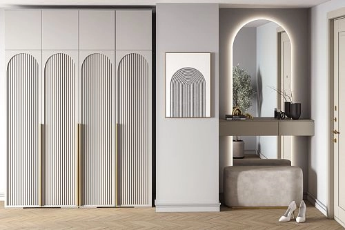 Шкаф распашной Брей-4 Хит с антресолью Кашемир - фото 1