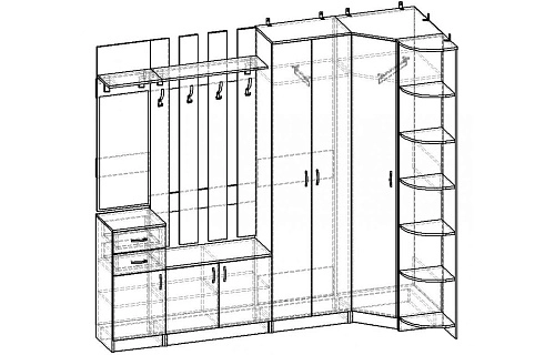 Прихожая Горизонт-11 - фото 2