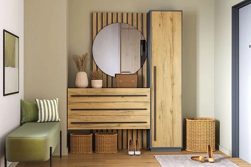 Прихожая Неаполь-8 Графит - фото 1