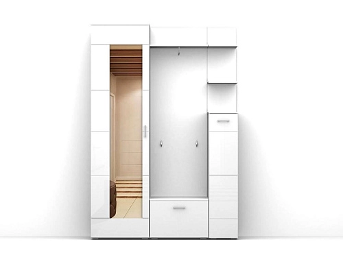 Прихожая Белая Роза-8 МДФ - фото 1