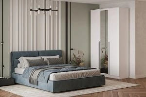 Марсель-3 с зеркалом Белый