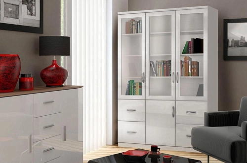 Книжный шкаф Моне 3.5 МДФ - фото 1