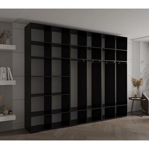 Шкаф распашной Мидл-3 Чёрный - фото 2