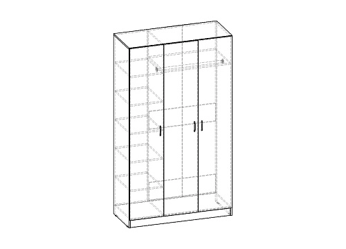 Шкаф распашной Рио-3.1 - фото 4