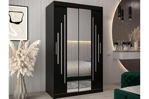 Шкаф-купе Валмиера-4 NEW Черный - фото 1