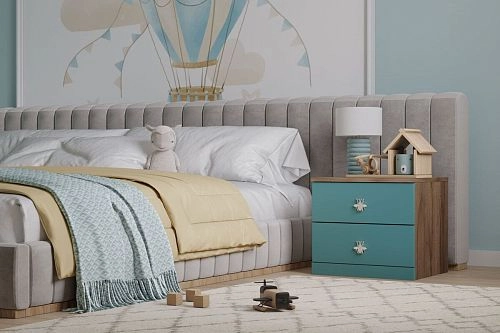 Тумба прикроватная Скарабей-3 Аквамарин - фото 1