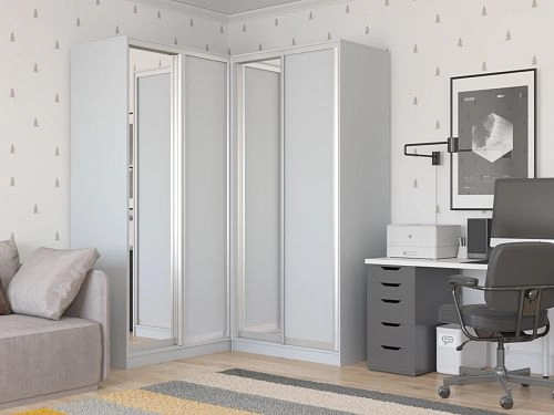 Шкаф угловой Ромео-1 Серый Камень - фото 1