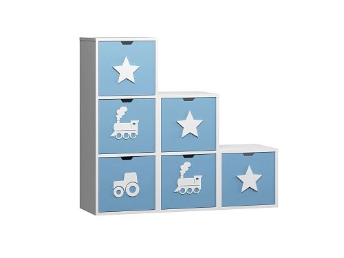 Стеллаж KIDS 18 Пастельно-Синий - фото 2