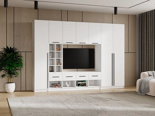 Стенка Лорена Пакс ТВ-стенка 22 Белый - фото 1