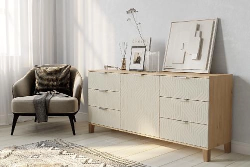 Комод Марвин Йорк 33 фрезеровка 3 Сантьяго - фото 1