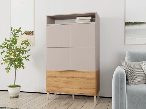 Стеллаж Скарлет-9 Дуб Золотистый - фото 1