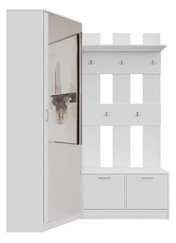 Прихожая Ольга-10 Белый - фото 2