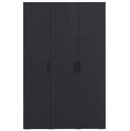 Шкаф распашной Синтра 3 Черный - фото 4