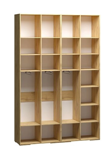 Шкаф распашной Брей-2.1 с антресолью Кашемир/Дуб Золотистый - фото 4