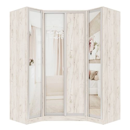 Шкаф угловой Ромео-10 Дуб Крафт Белый - фото 3