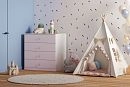 Комод Банни-4 Розовый Лайт