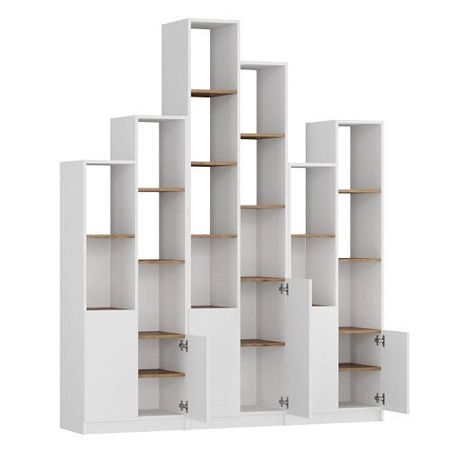 Стеллаж Оренсе-4 Белый - фото 4