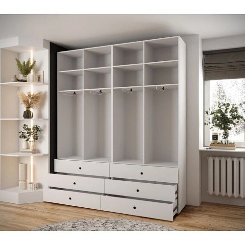 Шкаф распашной Люксор-4.6 Белый - фото 3