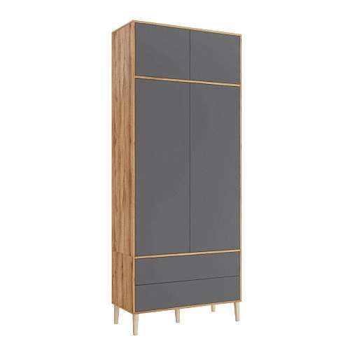 Шкаф распашной Скарлет-11 Графит - фото 2