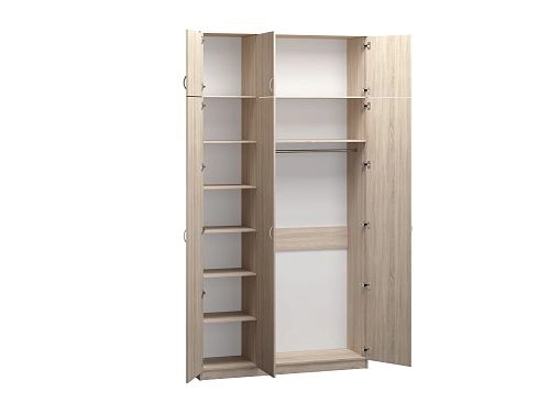 Шкаф распашной Лайт-3 с антресолью Дуб Сонома - фото 3