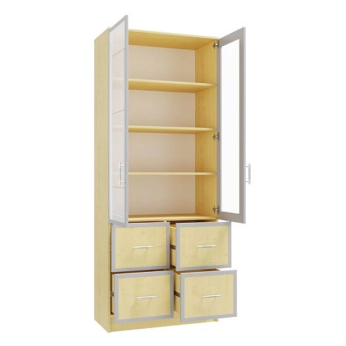 Книжный шкаф Альма-10 Клён - фото 2