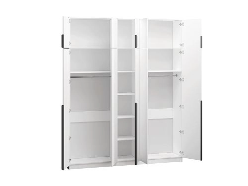 Шкаф распашной Марсель-5 с антресолью Белый - фото 3