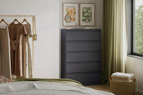 Комод Стефани Мальм-19 Графит - фото 1