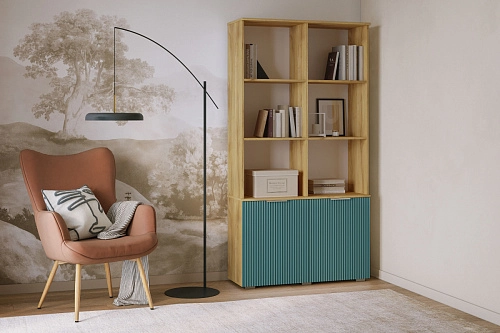 Стеллаж Салерно 2 Аквамарин - фото 1