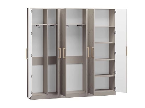 Шкаф распашной Дольче-6 МДФ Мокко - фото 4