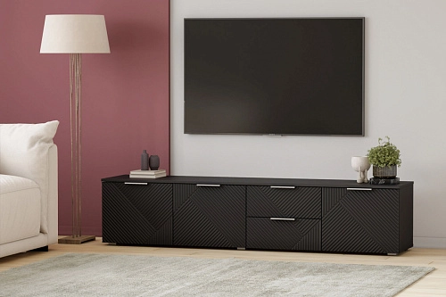 ТВ тумба Салерно NEW 1 Черный - фото 1