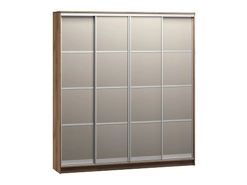 Шкаф-купе Борнео-4.2 Дуб Делано/Серебро - фото 2