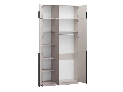 Шкаф распашной Марсель-3 с антресолью Кашемир - фото 3