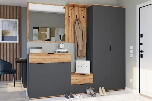 Прихожая Санти 1 Графит - фото 1