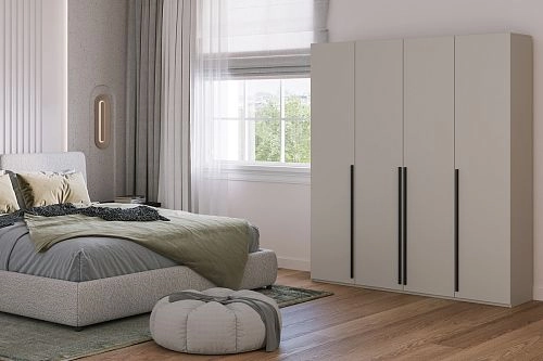 Шкаф распашной Микос МДФ-4 Кашемир - фото 1