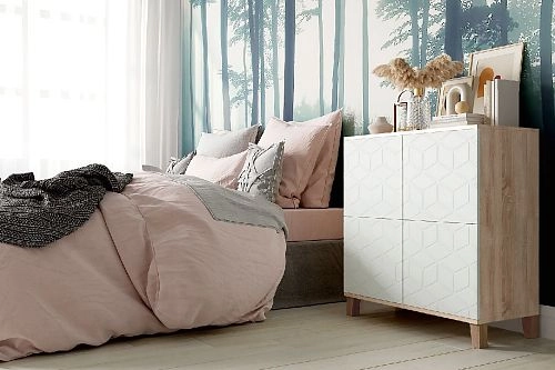 Комод Марвин Йорк 5 фрезеровка 2 Милк - фото 1