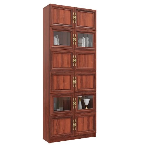 Шкаф книжный Карлос-054 Орех Итальянский - фото 3