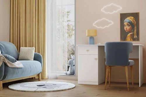 Письменный стол Стрекоза Mini-5 Белый - фото 1