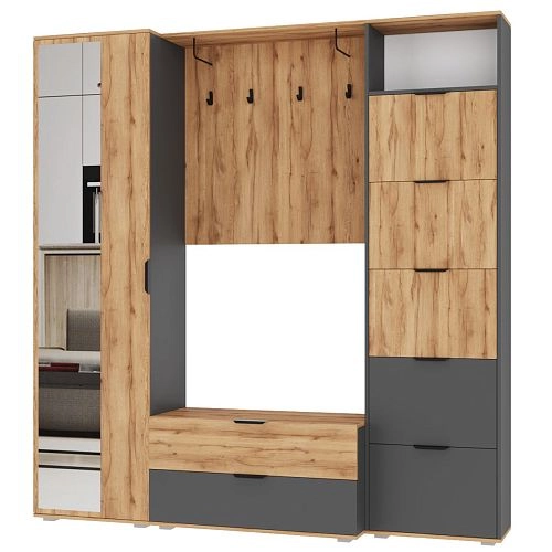 Прихожая Санти 3 Графит - фото 3