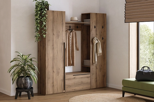 Прихожая Лорена Пакс-4 Дуб Табачный - фото 1