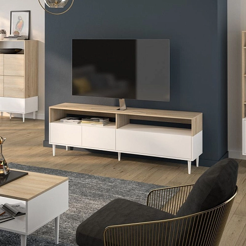 ТВ тумба Ниш Белый - фото 1