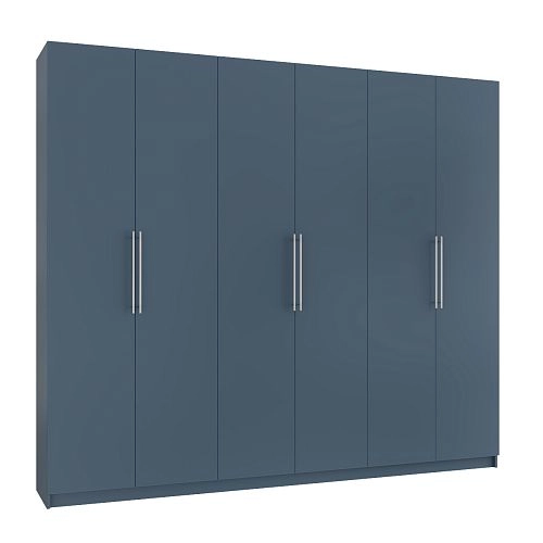 Шкаф распашной Калифорния-6 Альби Полуночно-синий - фото 4