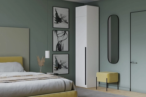 Шкаф распашной Лорена Пакс-1 с антресолью Белый - фото 1