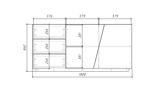 Комод Вега-180 МДФ - фото 3